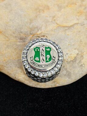 Pandora AKA Charm Alpha Kappa Alpha Sorority Charm, S925 Silver (Women's)